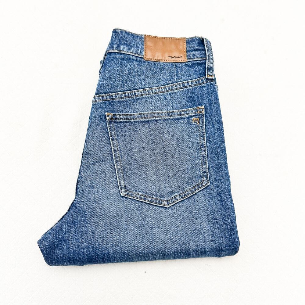 Madewell The Perfect Vintage Crop Button Fly Front Denim Jeans Size 25